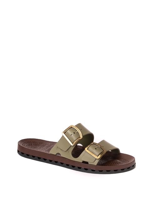 Green jolla moka sandal SENSI | 4153MOKA-092